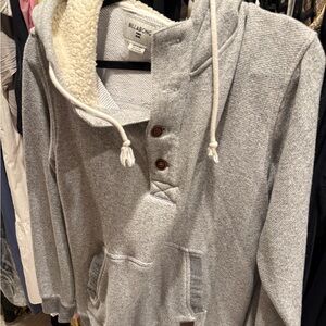 Billabong Heather Gray Fleece Jacket